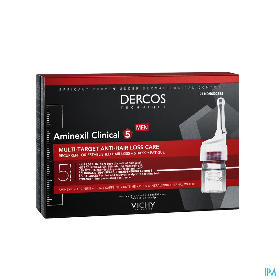 Vichy Dercos Aminexil Clinical 5 Men Amp 21x6ml Nf