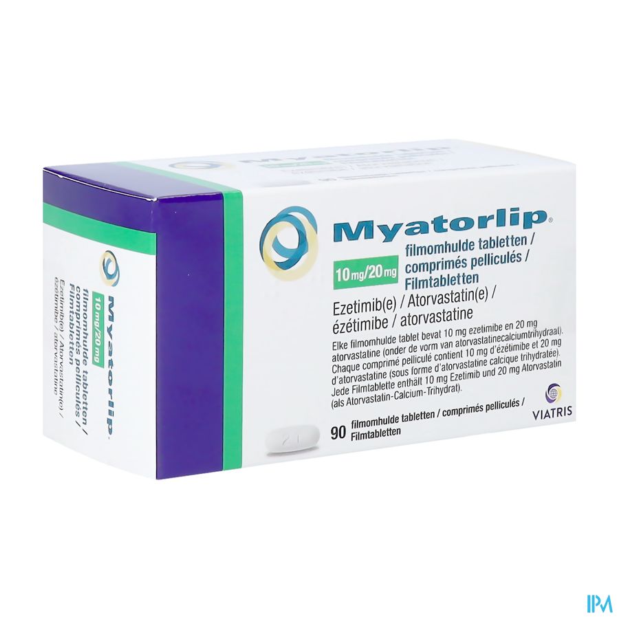 Myatorlip Viatris 20mg/10mg Filmomh Tabl 90