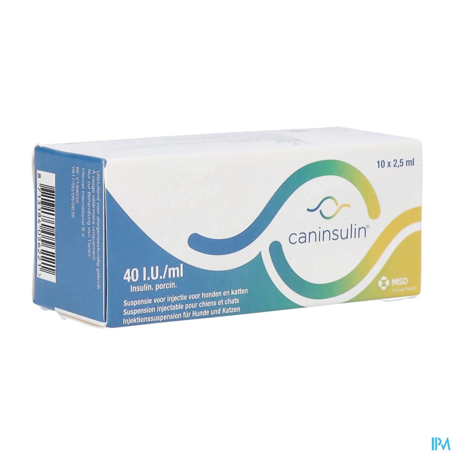 Caninsulin Seringue Insuline 40iu/1ml 10x2,5ml