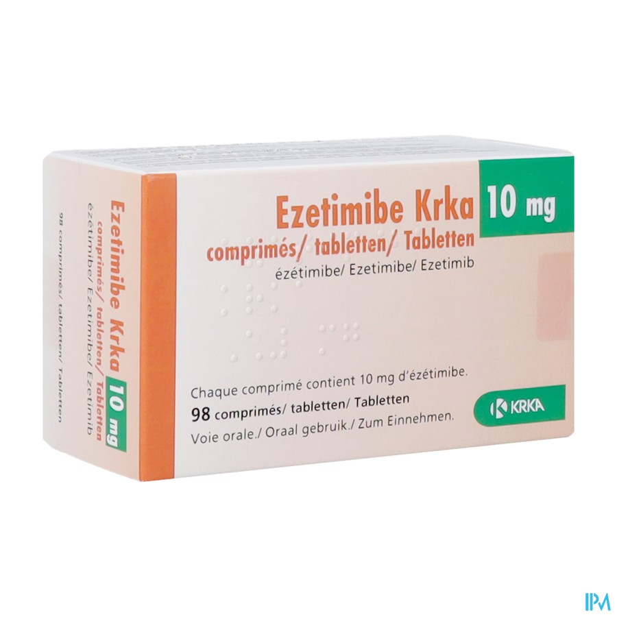 Ezetimibe Krka 10mg Orifarm Tabl 98