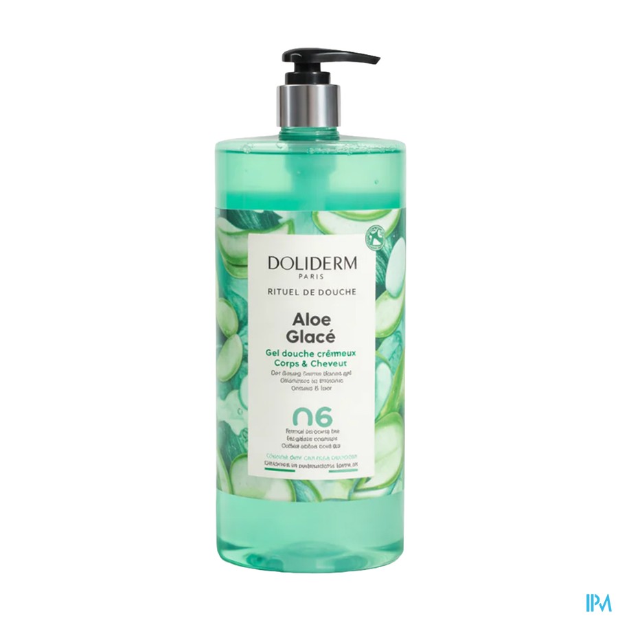 Doliderm Gel Douche 2en1 Aloe Vivifiant Flpompe 1l