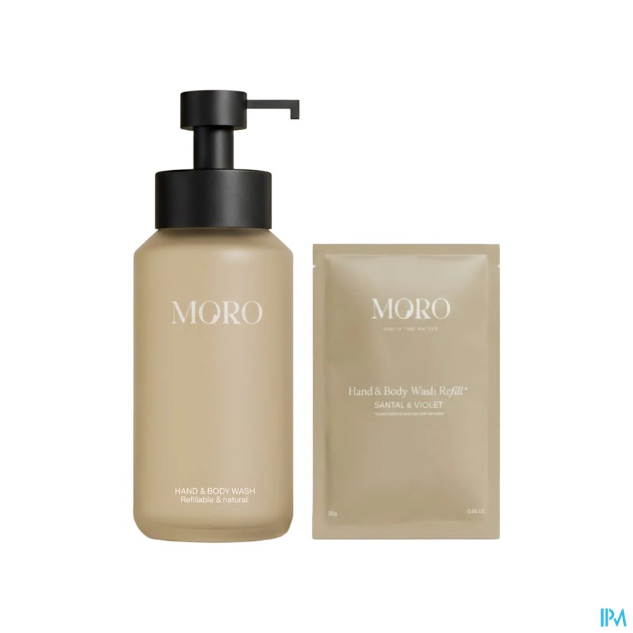 Moro Hand&body Wash Starterkit Santal/beige 250ml