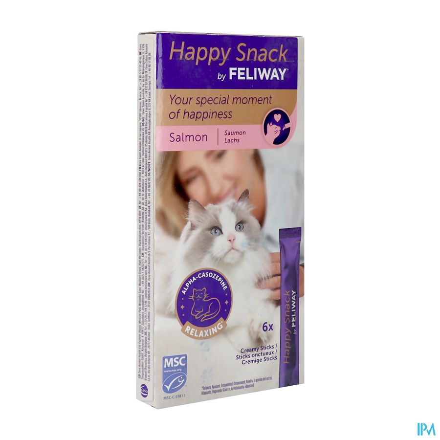 Feliway Happy Snack Salmon Sticks 6