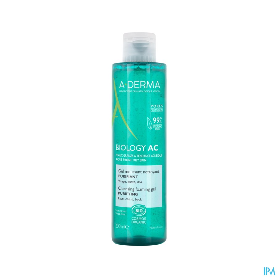 Aderma Biology Ac Zuiv. Schuim.reinig.gel 200ml