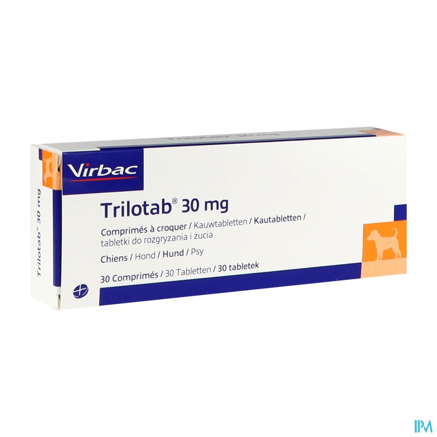 Trilotab 30mg Kauwtabl Honden 30