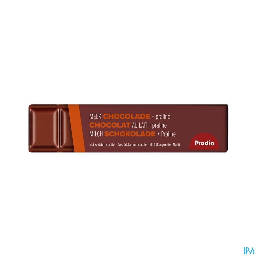 Prodia Reep Chocolade Melk Praline 20x35g Revogan