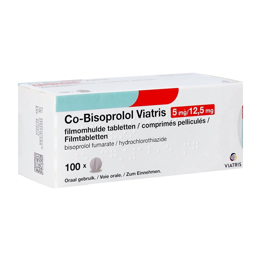 Co Bisoprolol Viatris 5mg/12,5mg Omhulde Tabl 100