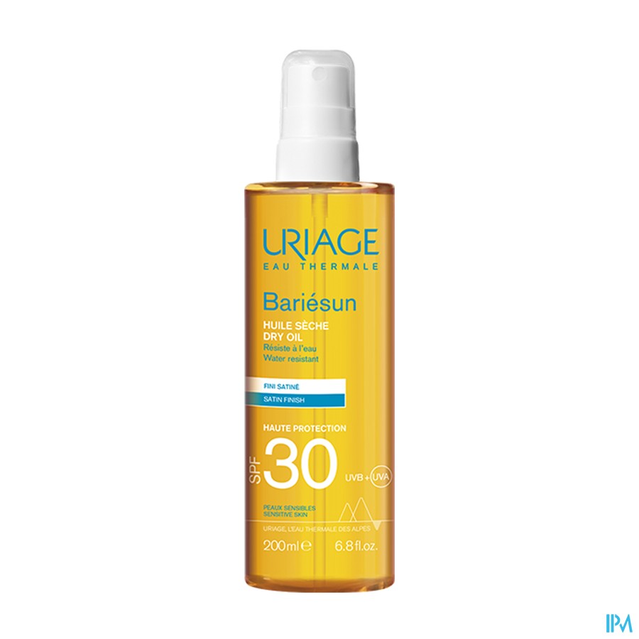 Uriage Bariesun Droge Olie Ip30 Z/alc Gev.h 200ml