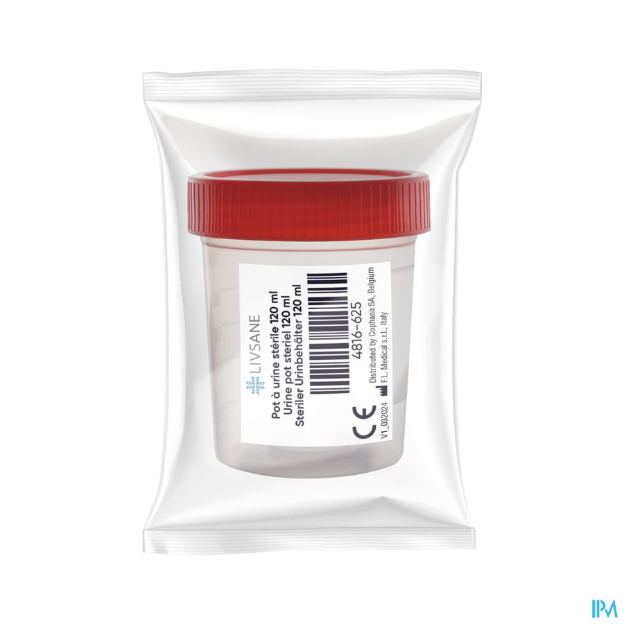 Livsane Pot Urine Sterile 120ml