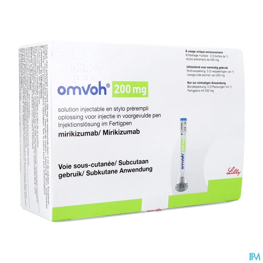 Omvoh 200mg Opl Inj Voorgevulde Pen 3