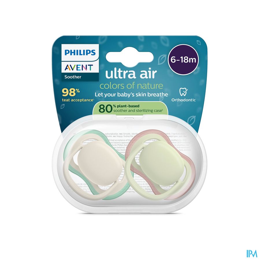 Philips Avent Fopspeen +6m Air Olive/beige 2