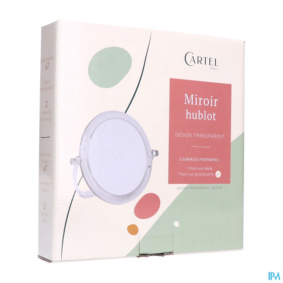 Miroir 1/2 Cercle 15cm Transp. X7 (asie)