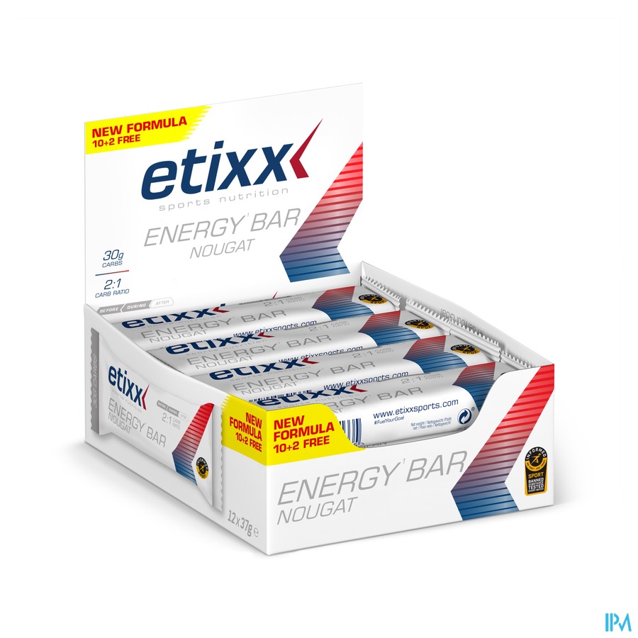 Etixx Energy Bar Nougat 12x37g