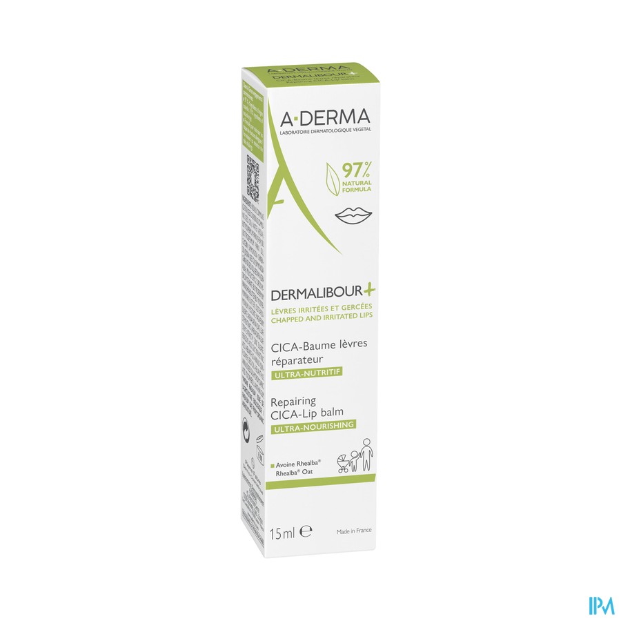 Aderma Dermalibour+ Cica Balsem Lippen 15ml