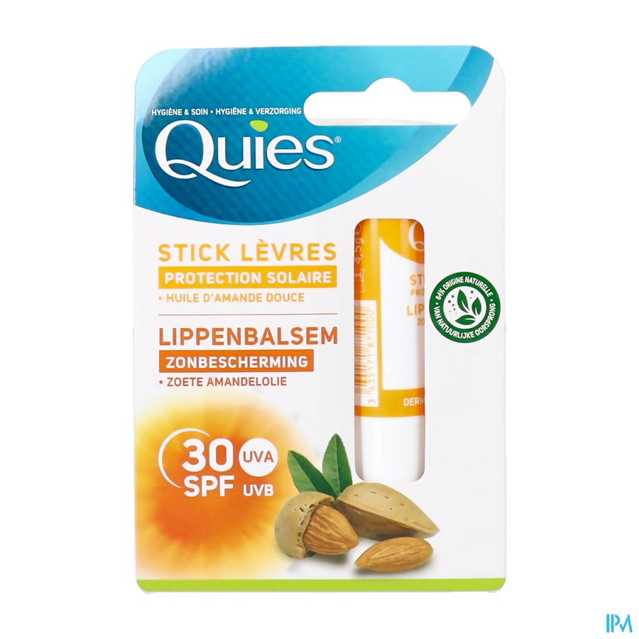 Quies Lippenstift Zonnebescherming Spf30 4,5g