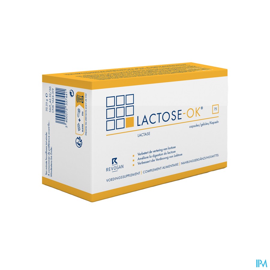 Lactose Ok Caps 75x353mg 5744 Revogan