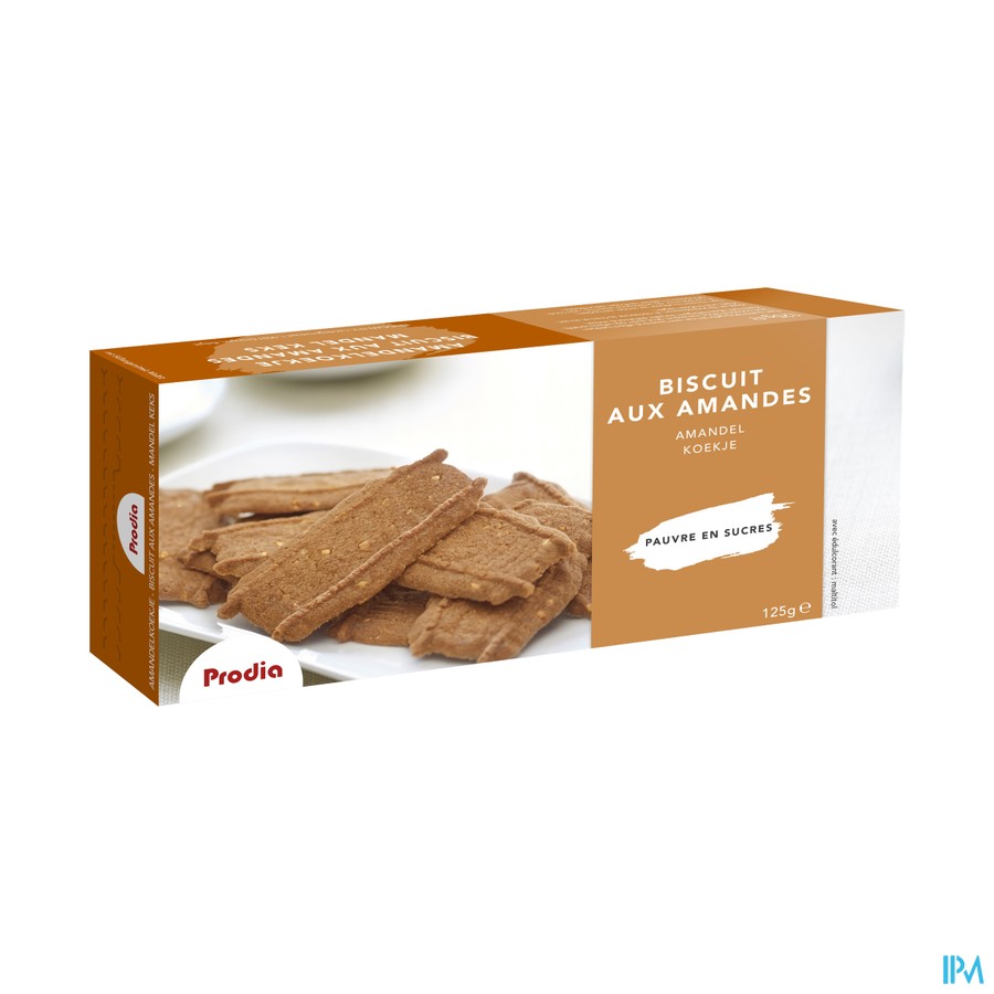 Prodia Biscuit Amand+edulc. Malt.125g 6008 Revogan