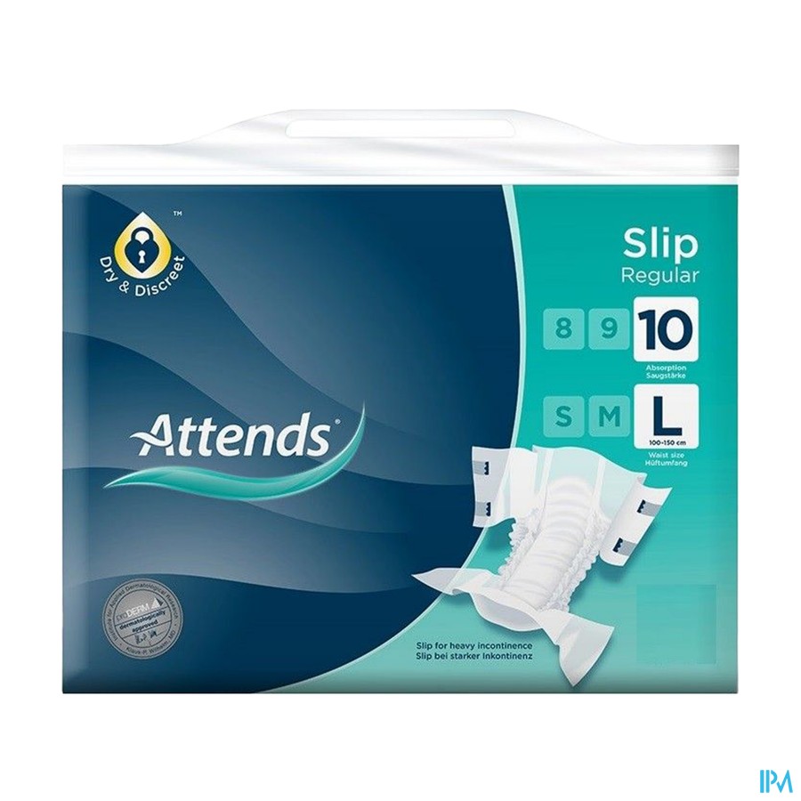 Attends Slip Regular 10 Large 1x26