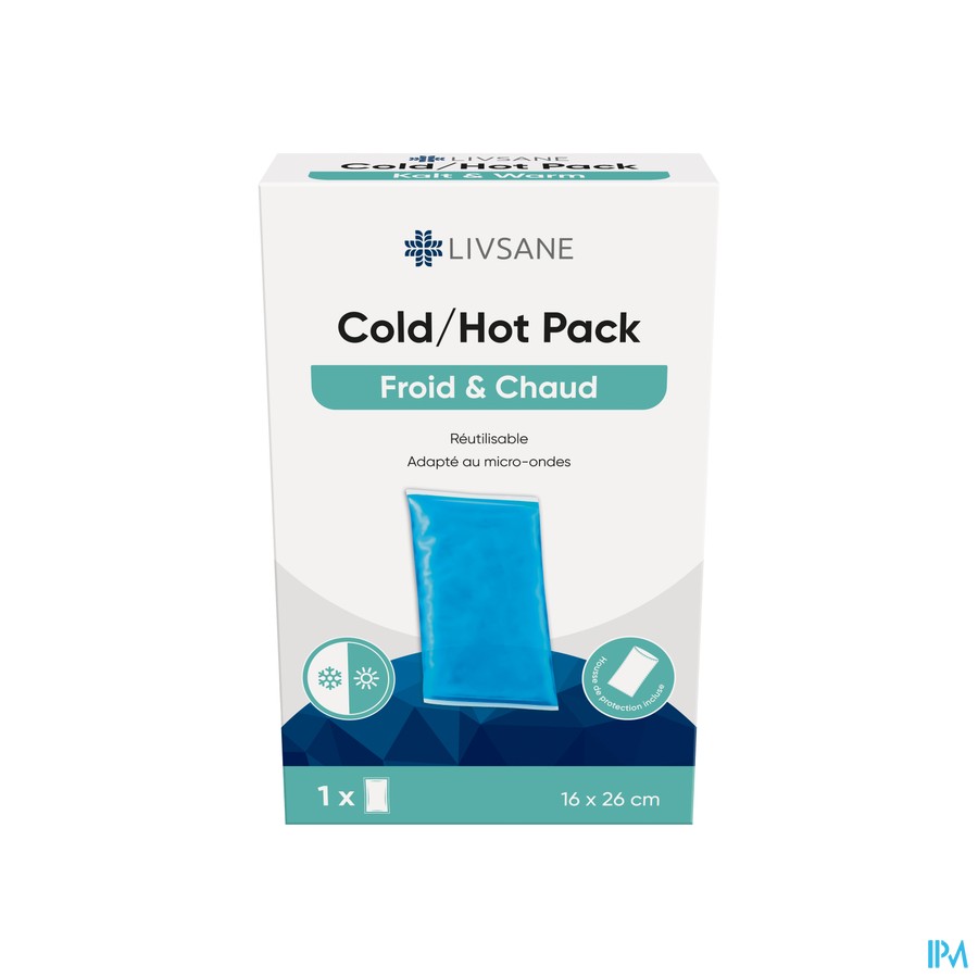 Livsane Cold/hot Pack 26x16cm + Hoes