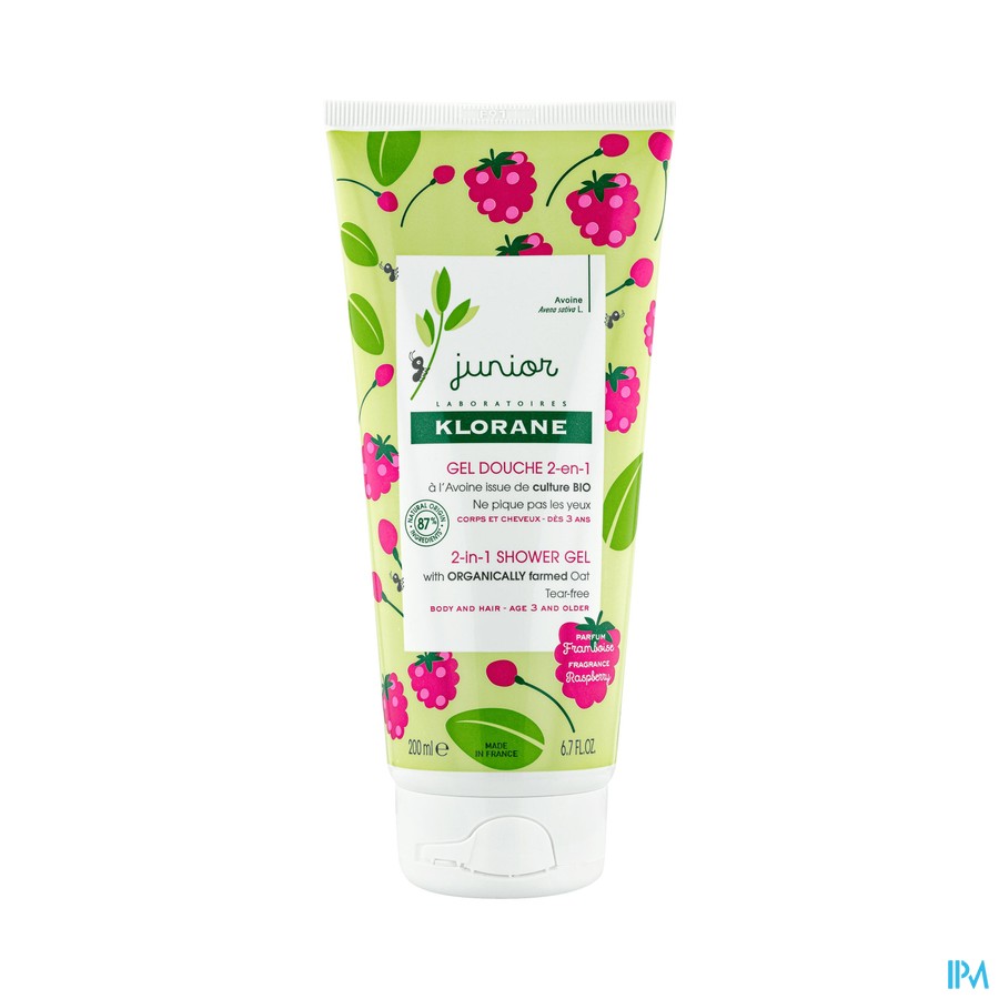 Klorane Petit Junior Gel Douche Framboise 200ml Nf