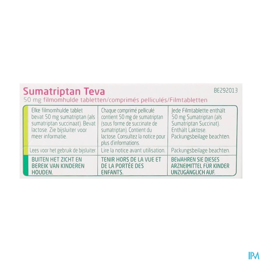 Sumatriptan Teva 50mg Filmomh Tabl 24 X 50mg 1