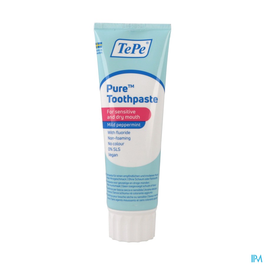 Tepe Pure Tandpasta Sensitive Peppermint 75ml