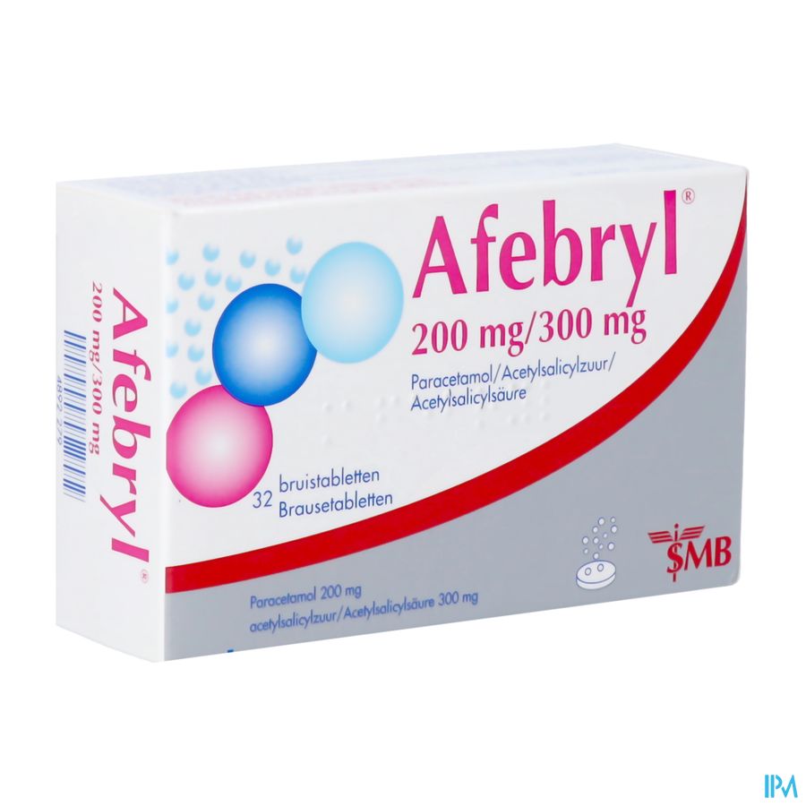 Afebryl 200mg/300mg Bruistabl 32 Nf