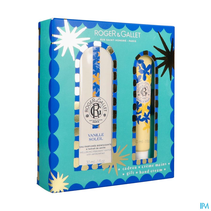 Roger&gallet Kerstset Vanille Sol.30ml+handcr 30ml