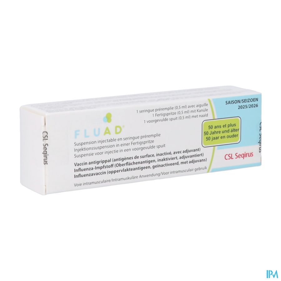 Fluad Tri 0,5ml Susp Inj Voorgevulde Spuit 1