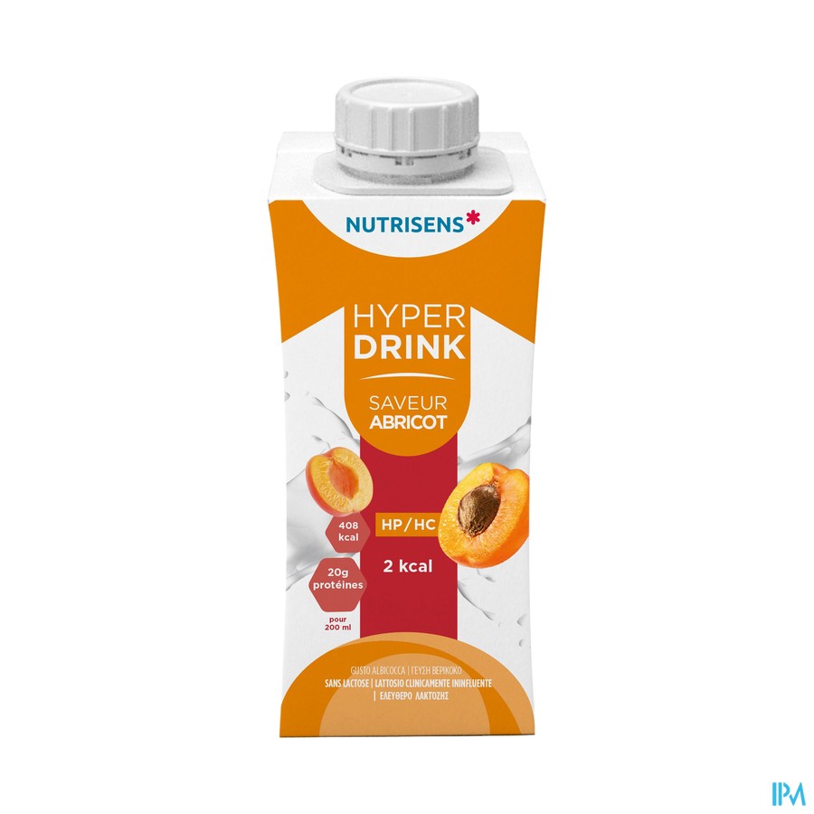 Nutrisens Hyperdrink 2 Kcal Abricot 4x200ml
