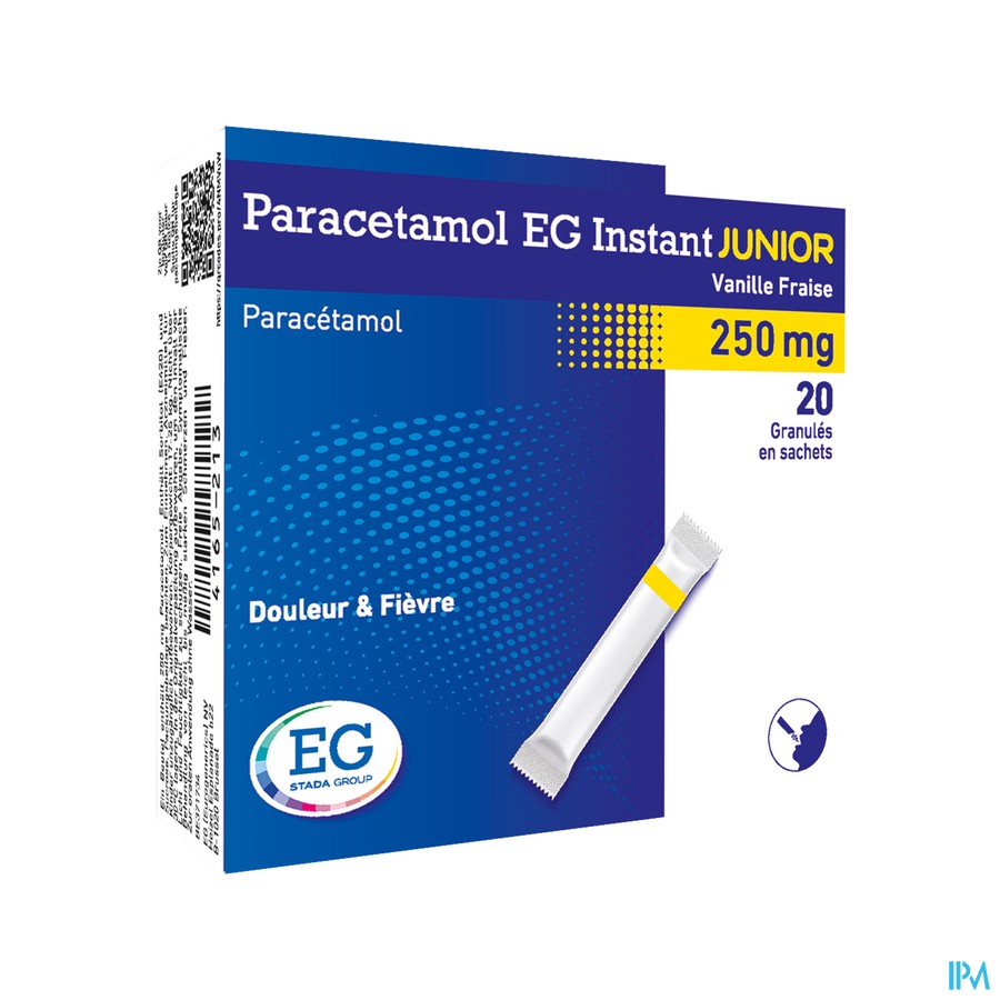 Paracetamol EG Inst.Junior250Mg Van-Aardb.Zakje 20