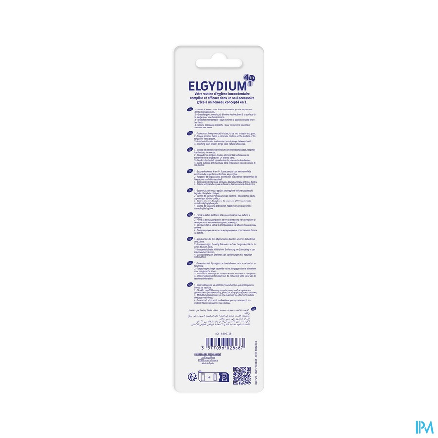 Elgydium Tandenborstel 4in1 Soft