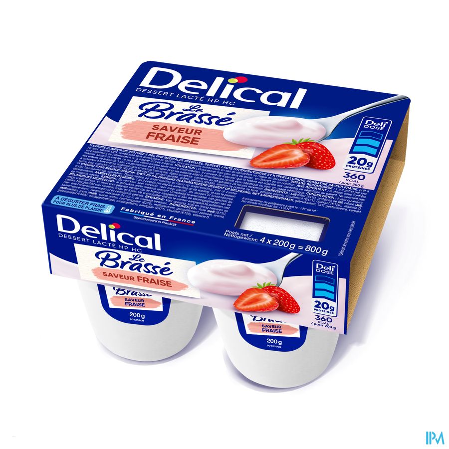 Delical Le Brasse Aardbei 4x200g