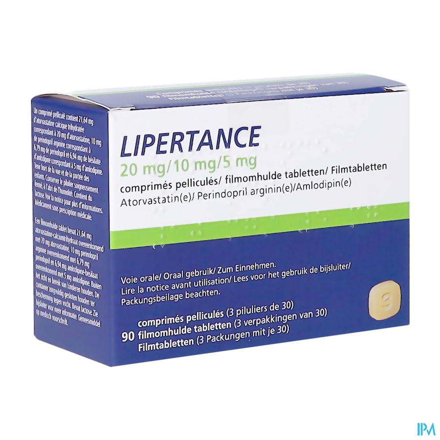 Lipertance 20mg/10mg/5mg Orifarm Filmomh Tabl90pip