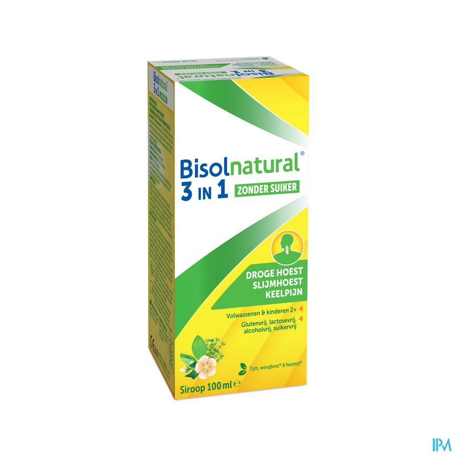 Bisolnatural Siroop Z/suiker 100ml Bisolnatural Siroop Z/suiker 100ml