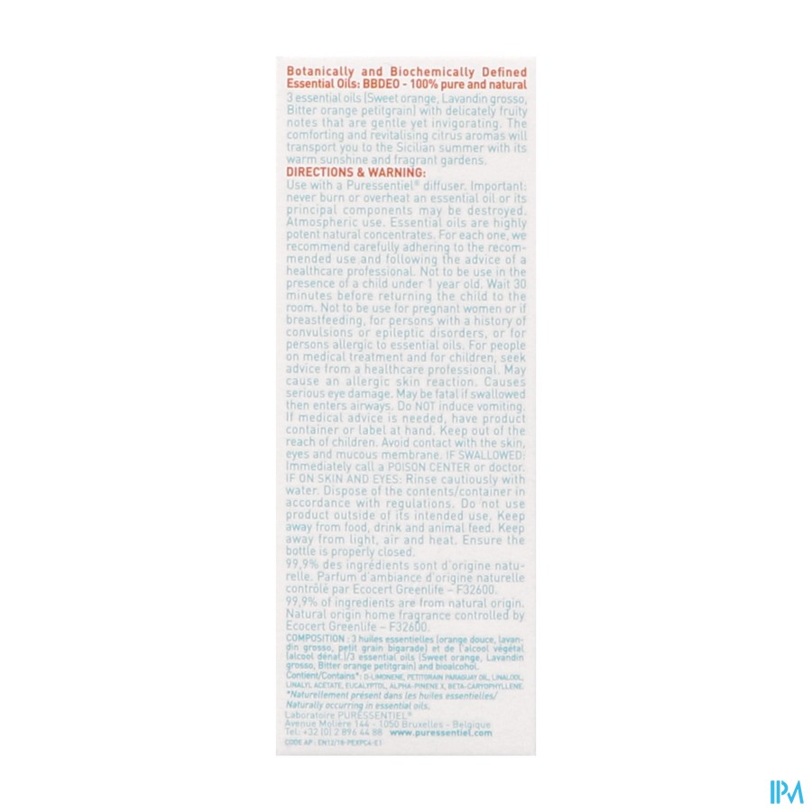 Puressentiel Verstuiving Citrus Complexe Fl 30ml