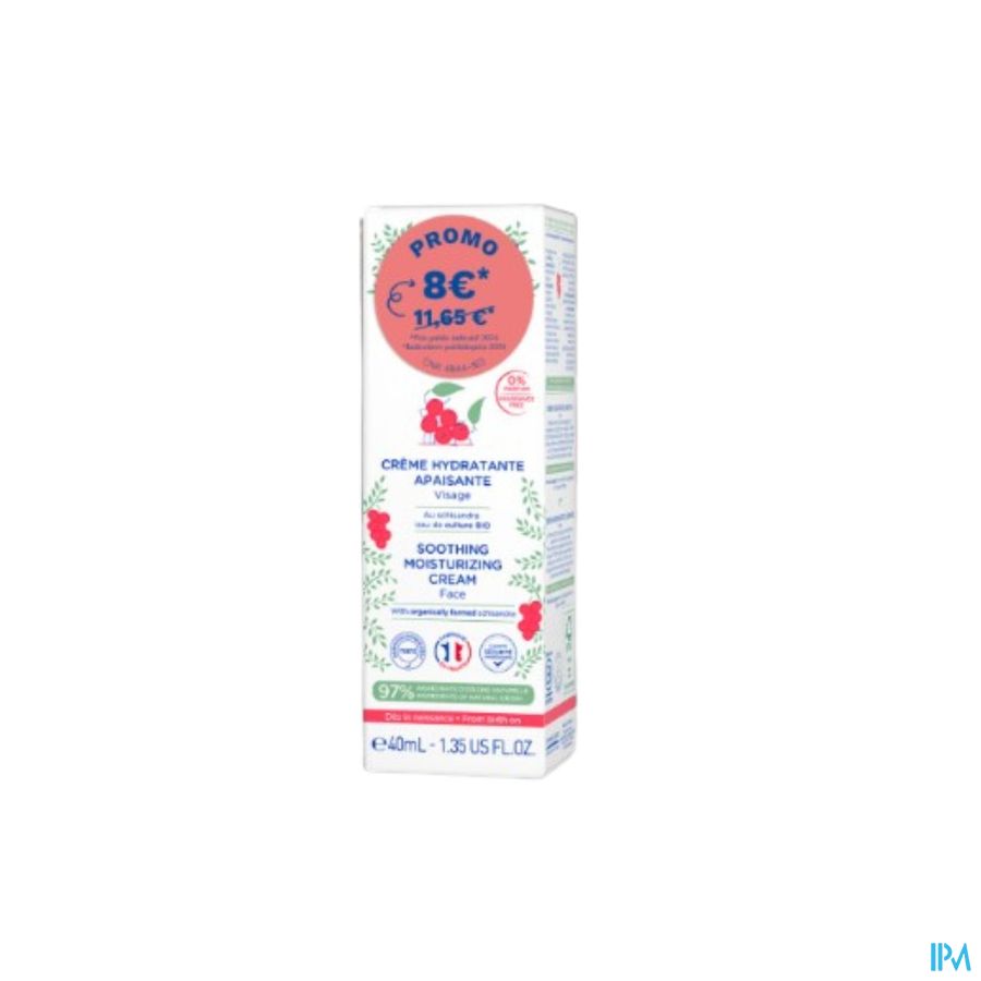 Mustela Pts Creme Hydratante Apaisante 40ml Promo