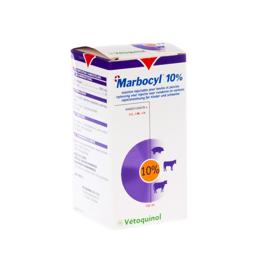 Marbocyl Susp Inj 10% 100ml