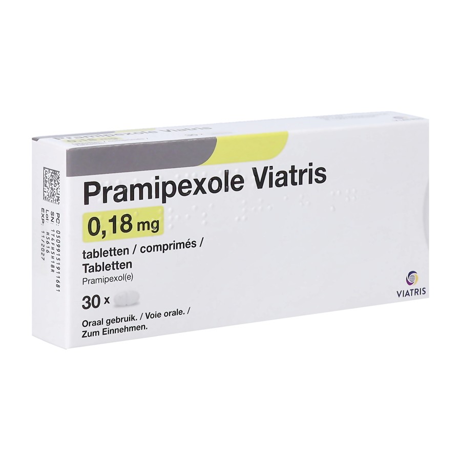 Pramipexole Viatris 0,18mg Tabl 30