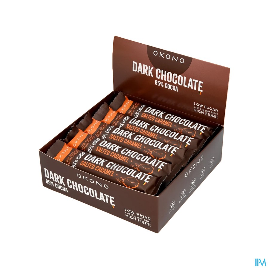 Okono Dark Chocolate Salted Caramel 20x35g
