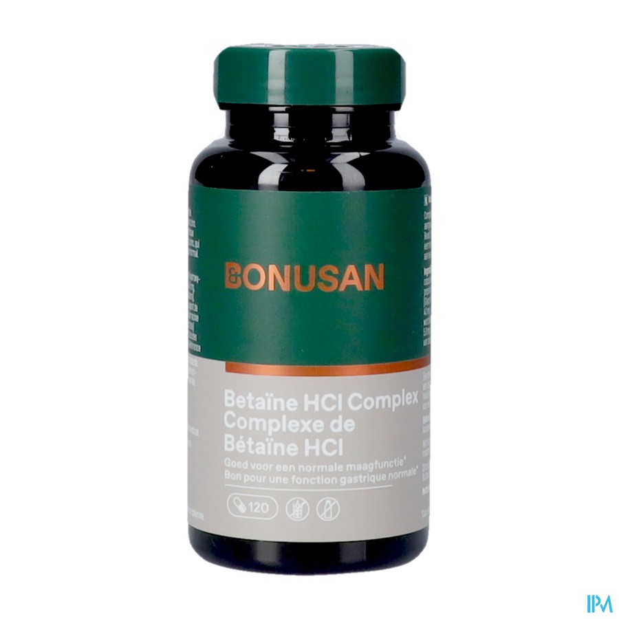 Betaine Hcl Complex Caps 120 Bonusan