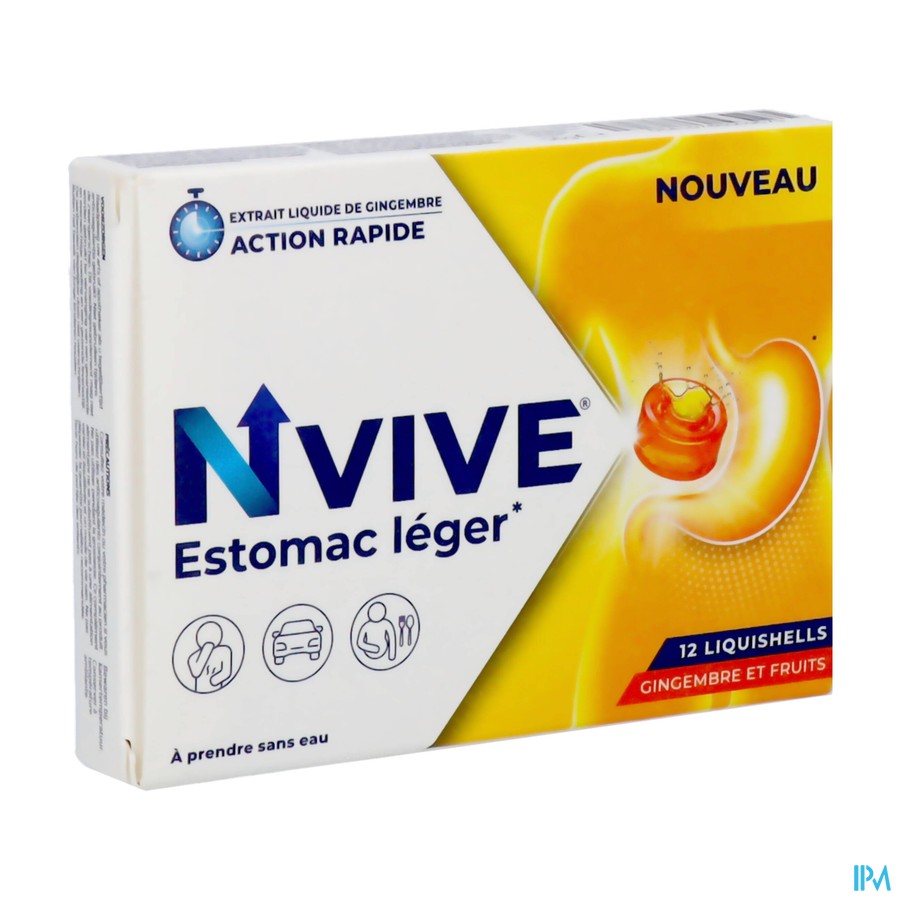 Nvive Estomac Leger Liquishells 12