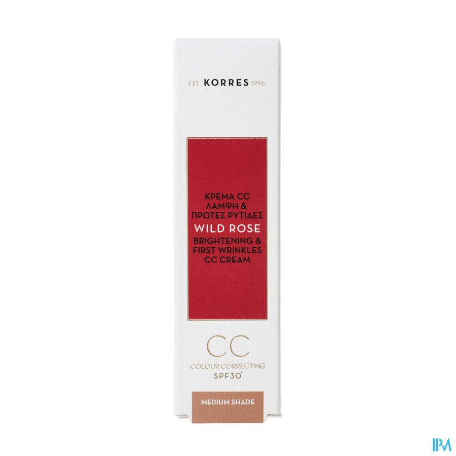 Korres Kf Wild Rose Cc Cream Spf30 Medium 30ml