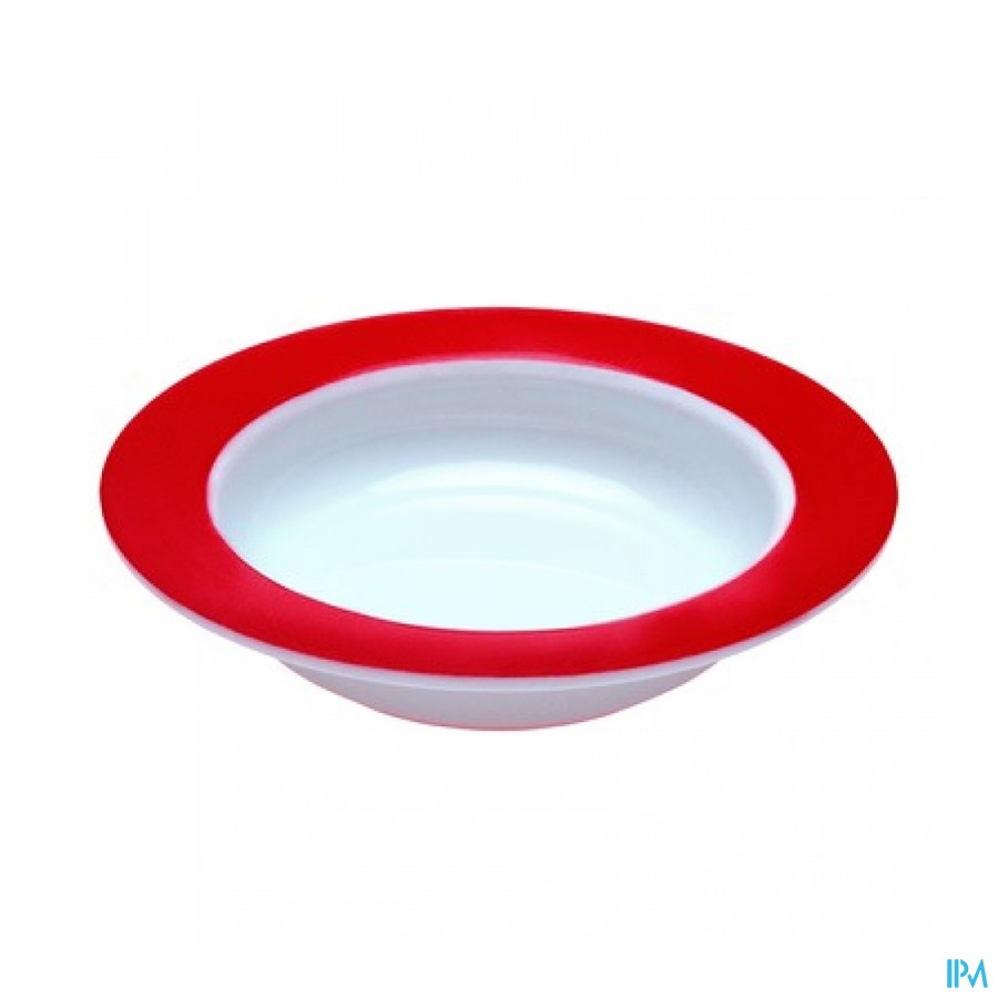 Bord Vital Asym. Melamine 15,5cm Rood Advys