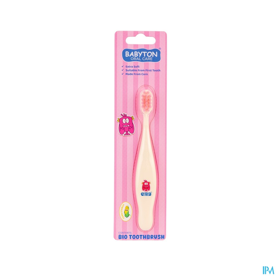 Babyton Bio Tandenborstel Pinky Baby/kids