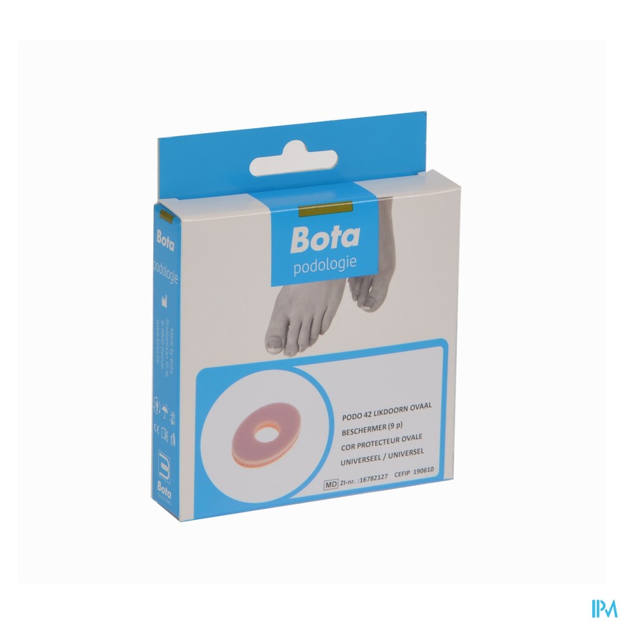 Bota Podo 42 Likdoornbeschermer Ovaal Schuim 9 St