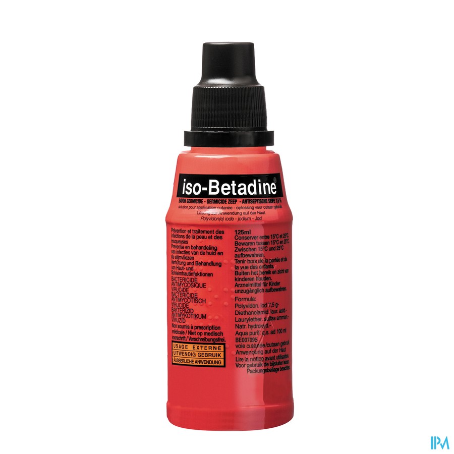 Iso Betadine Germicide Zeep 7,5% 125ml Nf