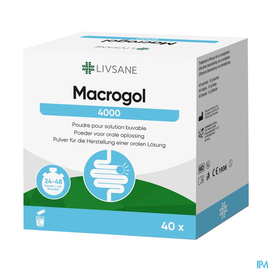 Livsane Macrogol 4000 Zakjes Poeder 40x10g