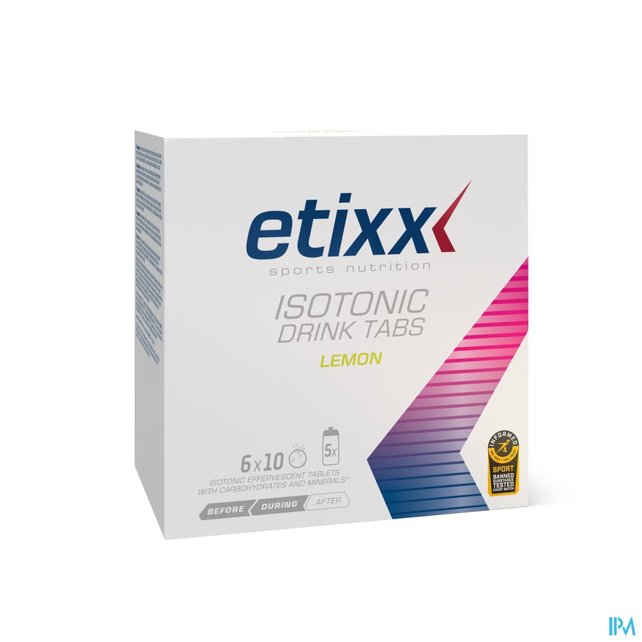 Etixx Isotonic Lemon Tabl Efferv. 6x10