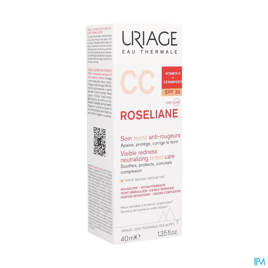 Uriage Roseliane Cc Cream Ip30 Tube 40ml